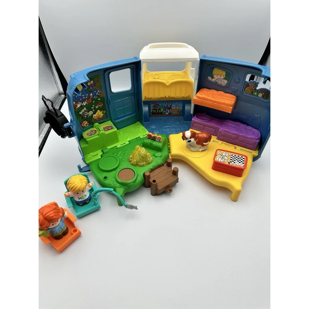 Fisher Price Little People Songs and Sounds Camper Van RV with Accessories Works